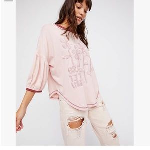 Free people gratitude tee size s